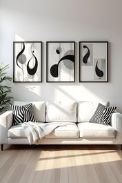 Wallity Huhu437- 50 x 70 Conjunto de 3 Cuadros Decorativos